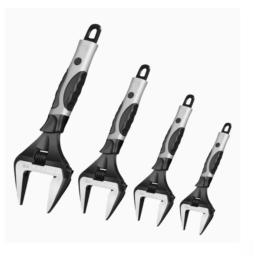 

6" 8" 10" Activity wrench tool Large opening multifunctional adjustable universal wrench Bathroom wrench sink water pipe spanner