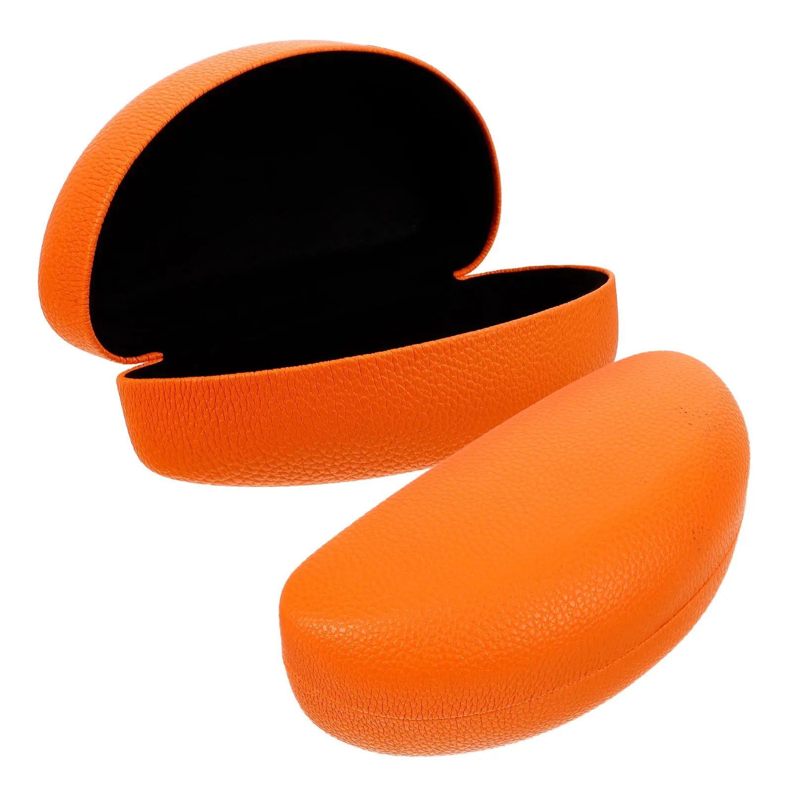 

2pcs Sunglasses Protective Case Hard Shell Eyewear Organizer Travel Metal Box Orange Lightweight Durable Storage Solution