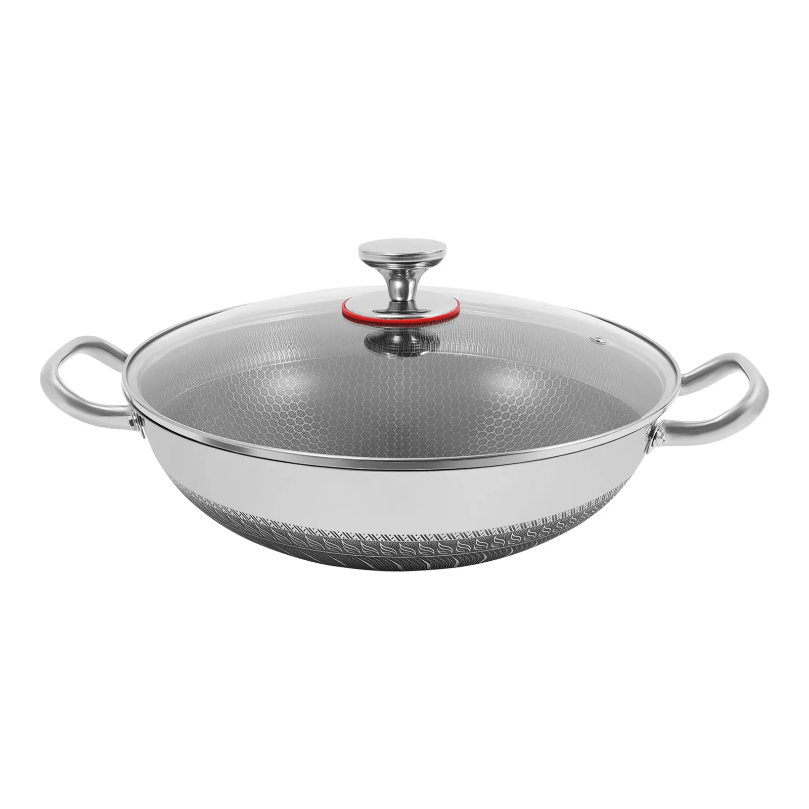 

410 Stainless Steel Frying Pan - 10 Inch Family Size Skillet, Oven Safe & PFOA Free