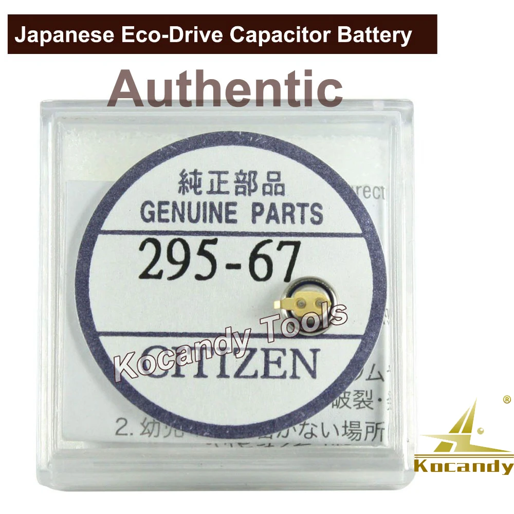 

Citizen Battery 295.67 Eco-Drive MT416 Capacitor EG2180 G620M J620 G671 Genuine Part No. 295-67 Watch Battery Accumulator