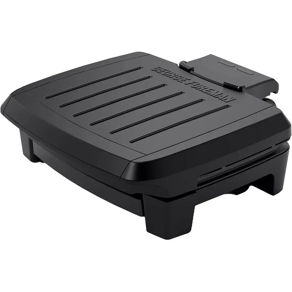 Submersible 4-Serving Grill | Dishwasher-safe grill with fast preheat, adjustable hinge and durable nonstick coating for family
