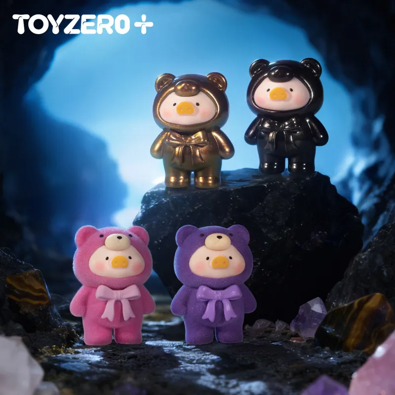 

New Lulu The Piggy Teddy Mini Ore Collection Flocked Metallic Series Blind Bag Blind Box Cute Bean Collectible Mini Doll Toy