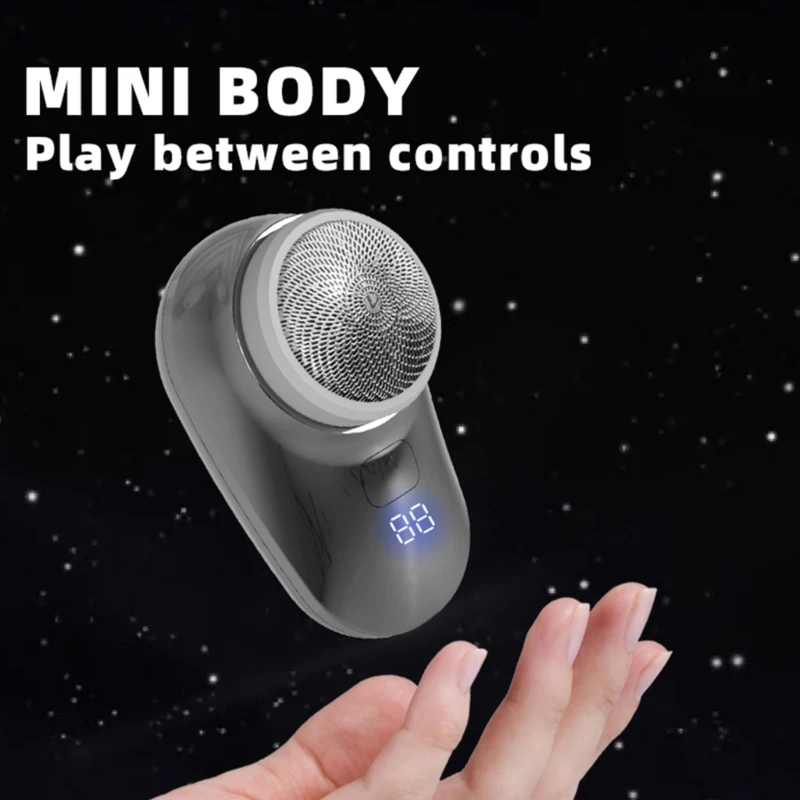 Mini afeitadora facial eléctrica M2EE para hombres, máquina de afeitar recargable para Barba, uso en seco y húmedo