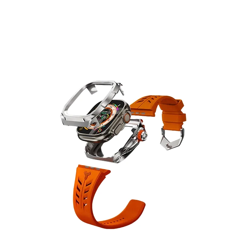 Integrated Metal Modification Suitable for Apple Watch Ultra2 Quick Release Watch with S9 Case 49