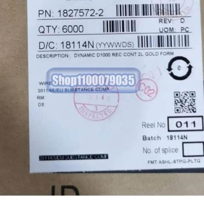 

100pcs/lot 1827572-2 6810-1217 12124581 2098582-1 51382-0600 MG610876P 12020156