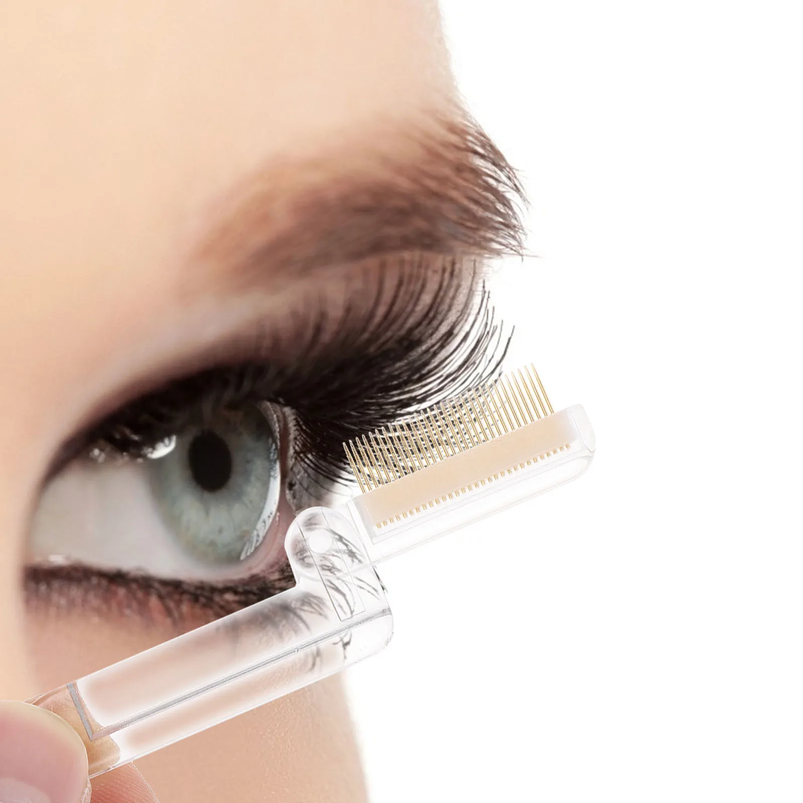 2Pcs Foldable Eyebrow Combs Makeup Eyelash Brushes Eyelash Shaping Tools Compact Portable Beauty Tools Foldable Eyebrow Brush