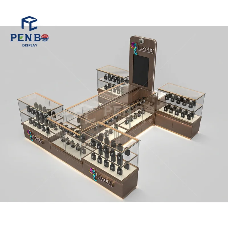custom.Custom Design Service Perfume Retail Kiosk 3D Visualization Mall Kiosk Cabinets Jewelry Kiosk-island