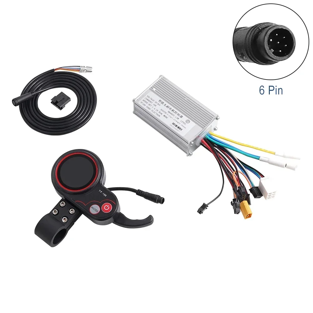 Tf100 painel controlador display 5pin 6pin para kugoo m4 scooter elétrico 36v 16a peças controlador de motor inteligente sem escova