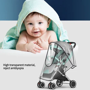 غطاء المطر الدرع الشفاف الغبار الرياح العالمية عربة مظلة معطف واق من المطر غطاء مقعد السيارة الطفل مظلة تنفس أفضل 8 مبيعات معطف واق من المطر للأطفال ومظلة - No8