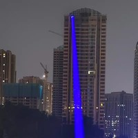 High Power 450nm 10W Blue Light Fat Beam Laser Module 12V PWM Landmark Laser Lamp