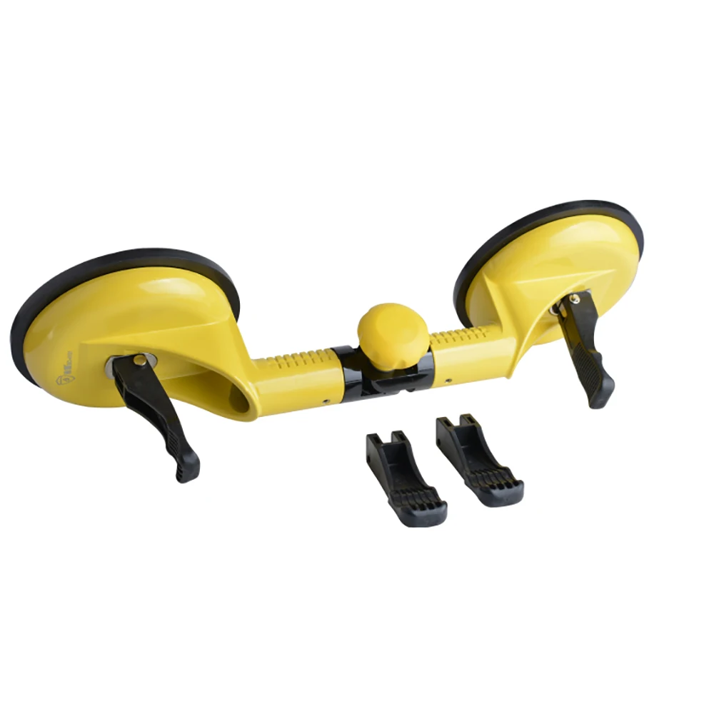 Handheld Two-Claw Sucker Diameter 130MM Suction Cup 90°-270° Angle Adjustable Glass Marble Suction Lifter Portable Lifting Tool