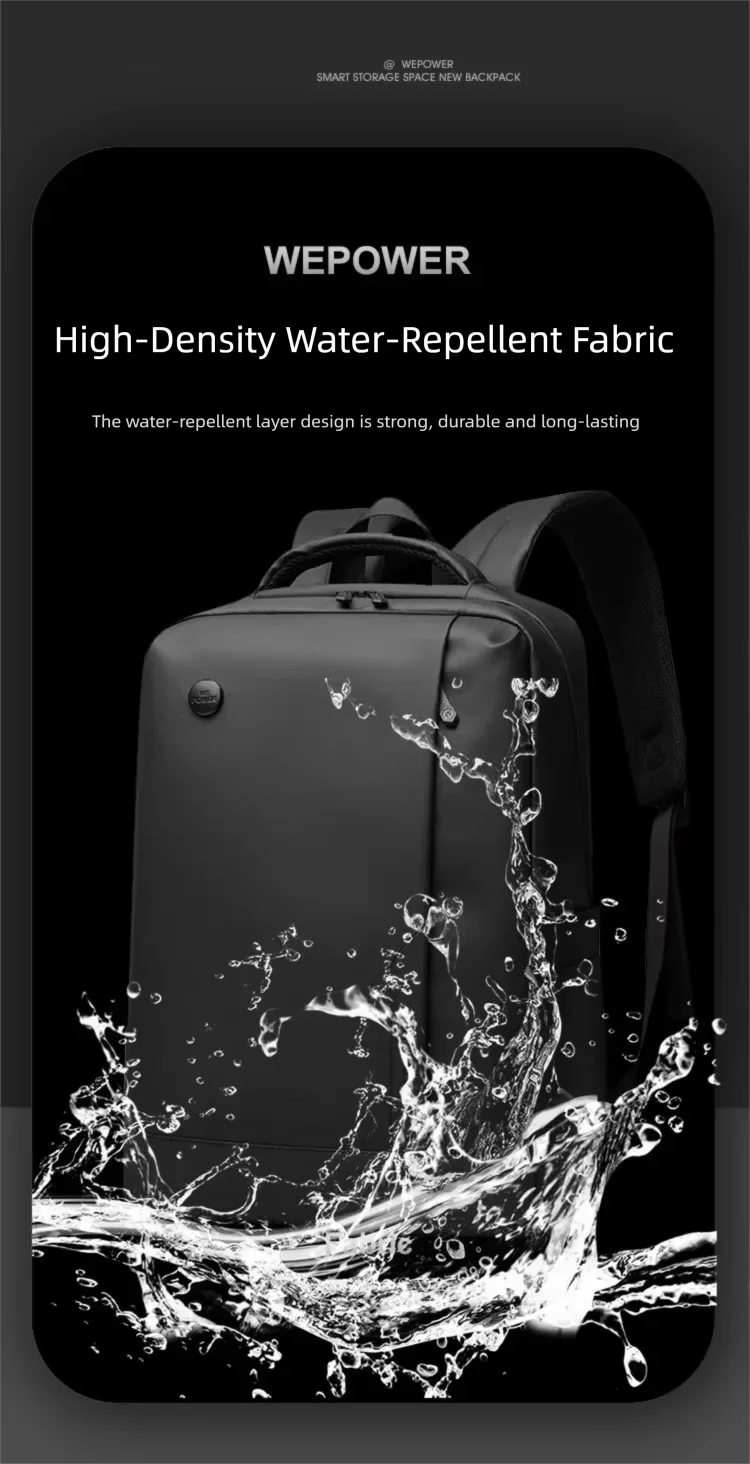 Business Water-Resistant Backpack for Men 14inch Laptop Bag Large Capacity Multi-Compartment Breathable Backpack Student Commuting Travel Bag in Black, Gray, and Blue