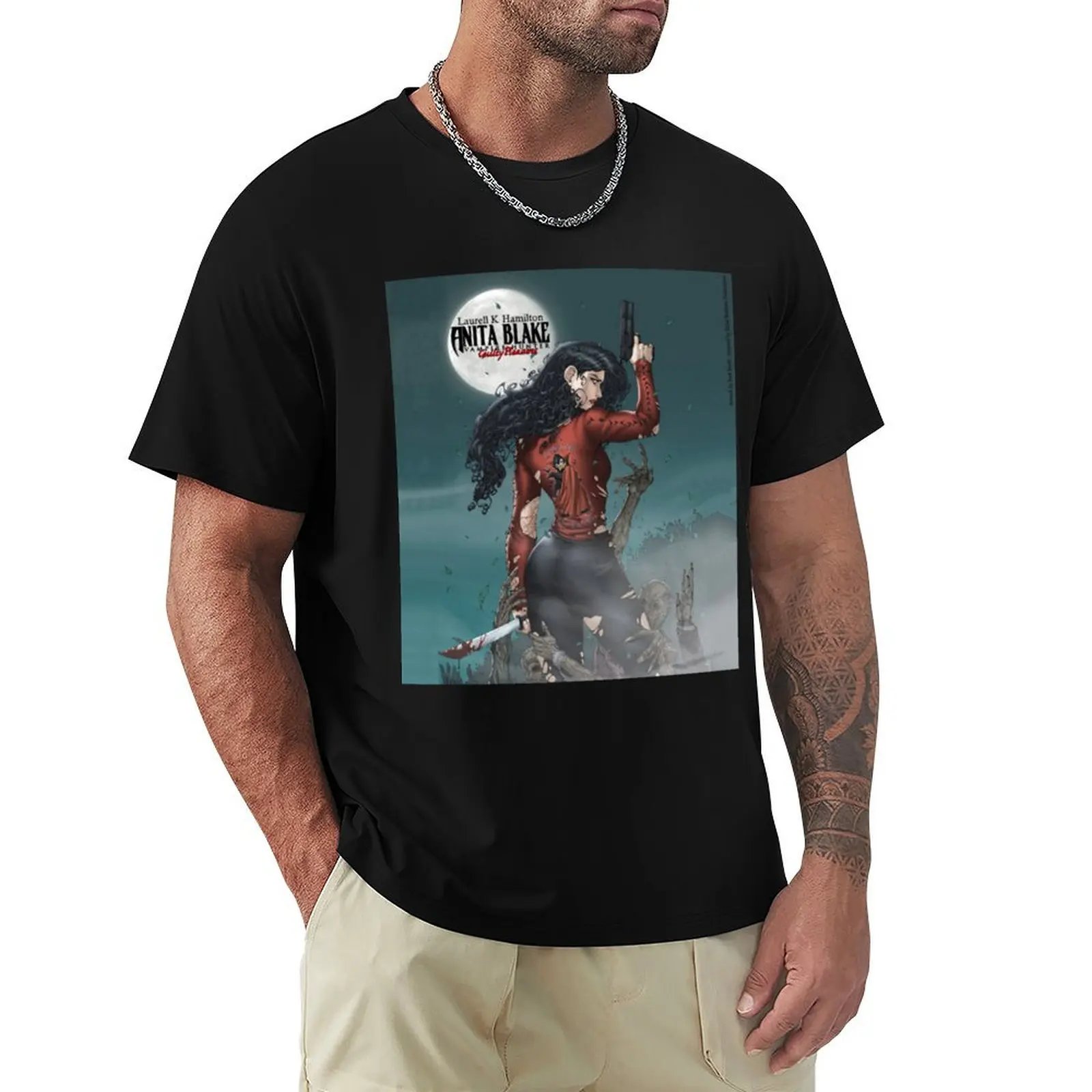 Anita Blake Vampire Hunter T-Shirt Big Size Daily Wear T-Shirt