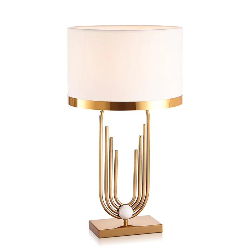 

Postmodern creative personality golden table lamp model room designer villa model room living room