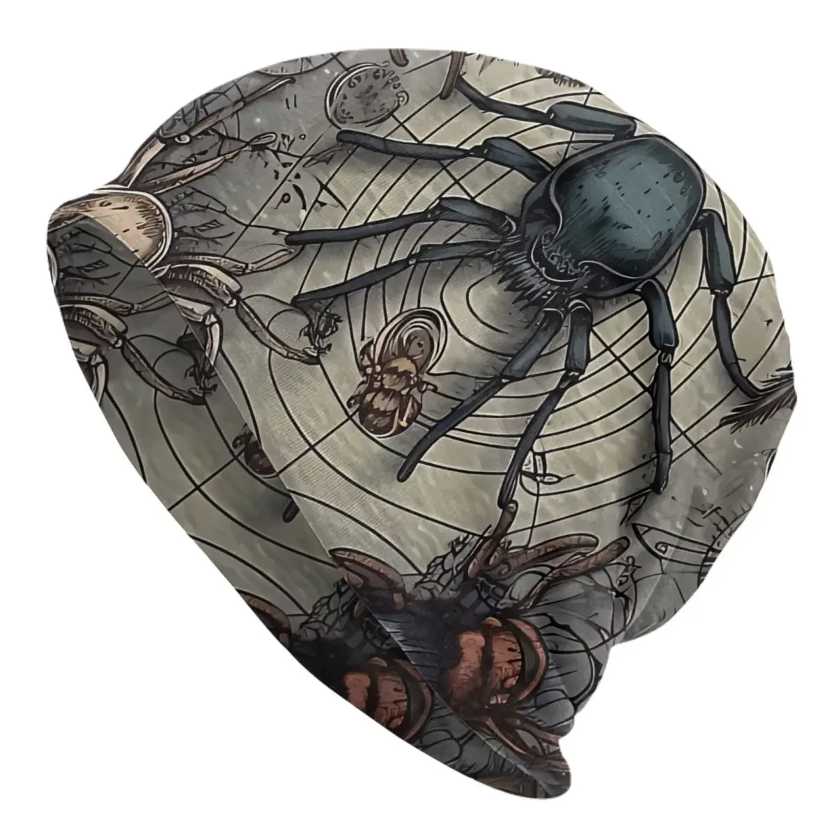 

Spider Animals Skullies Beanies Caps Mythical Spider Thin Hat Autumn Spring Bonnet Hats Men Women's Street Ski Cap