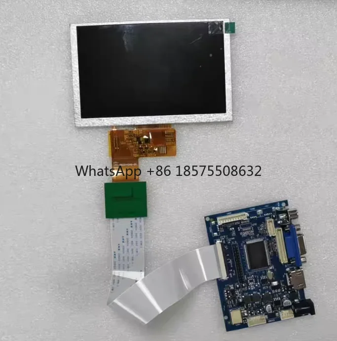 Fotografia 3: Tela LCD de 5 polegadas 800*480 com placa de driver HDMI, pode ser equipada com placa AV