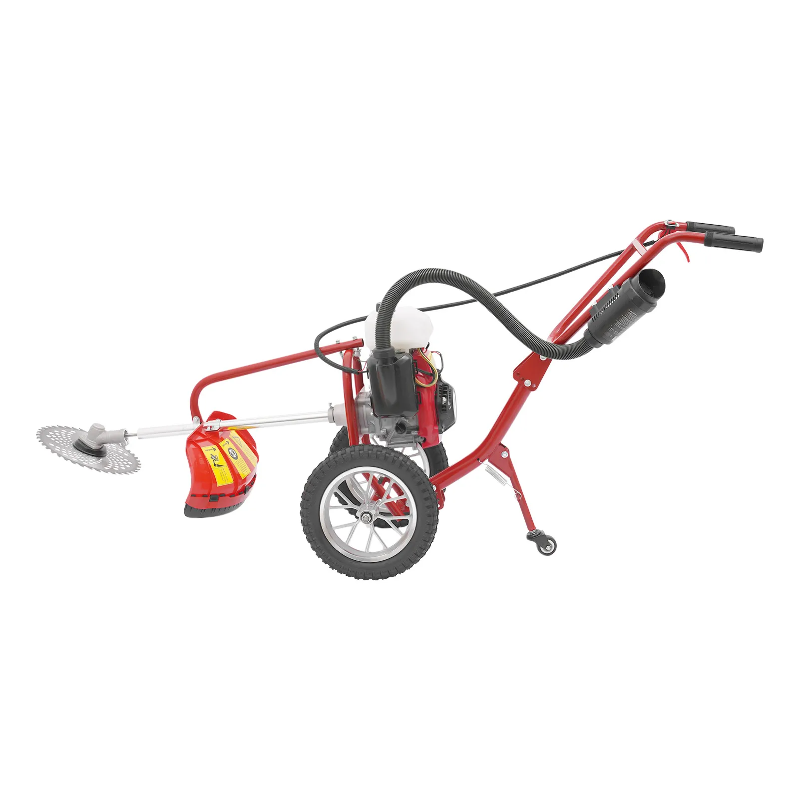 Cultivador a gasolina 3 em 1, mini cultivador 63cc 4HP, micro cultivador de velocidade de cerca de 240rpm para arado, enchimento, cerco, capina