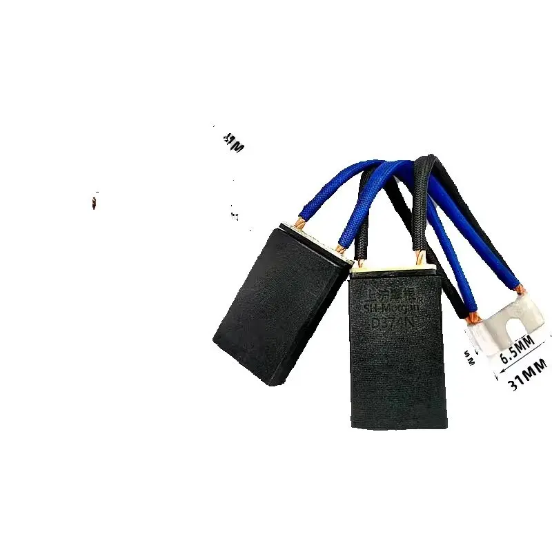 2 * (12.5 16 25 32 50) 1 Pcs Dc Motor Carbon Brush D374n Double Type Carbon Brush 4 Wires