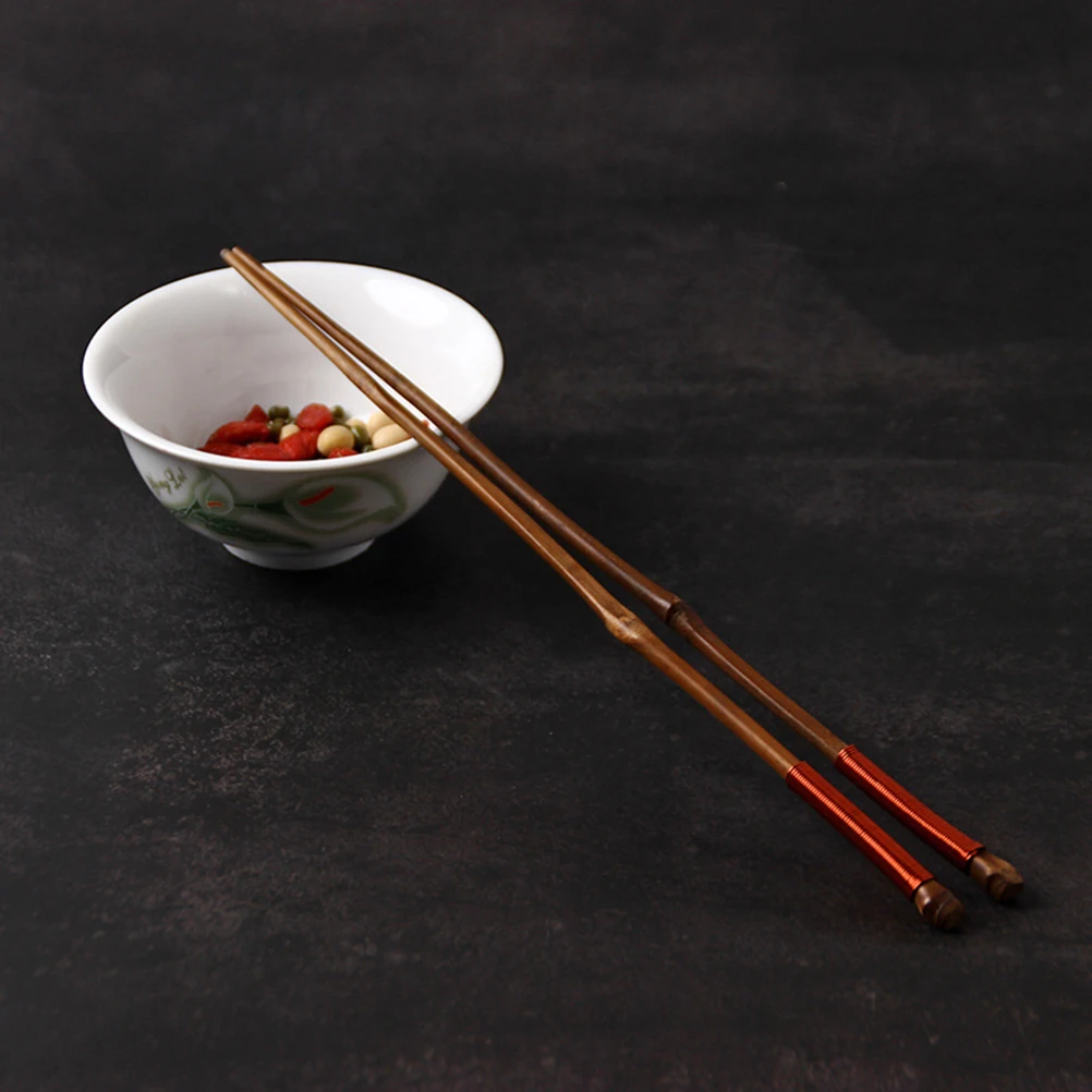 

Bamboo Chopsticks Long Wooden Chopsticks For Sushi Tempura Noodles Cooking Restaurant Home Gift Set