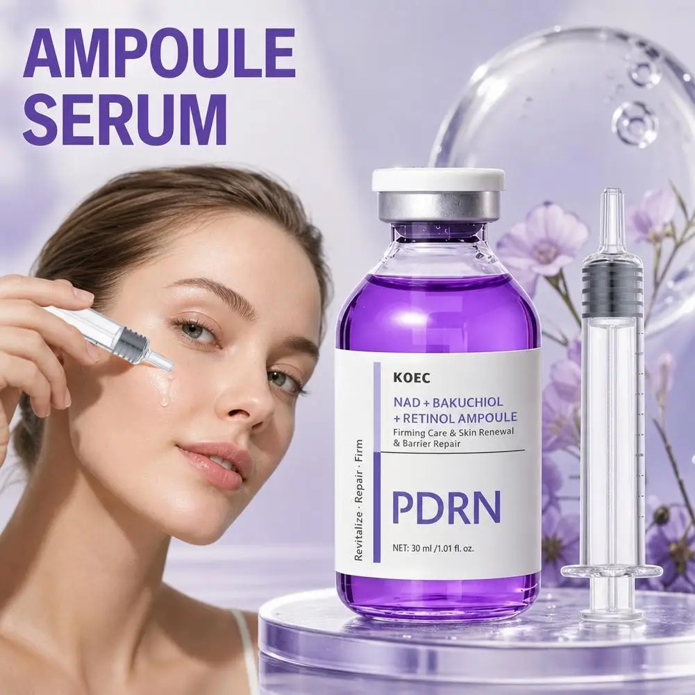 30ml NAD + Bakuchiol Retinol Ampoule Firming Skin Barrier Repair Serum PDRN Revitalize Renewal Facial Care Korean Brand Essence