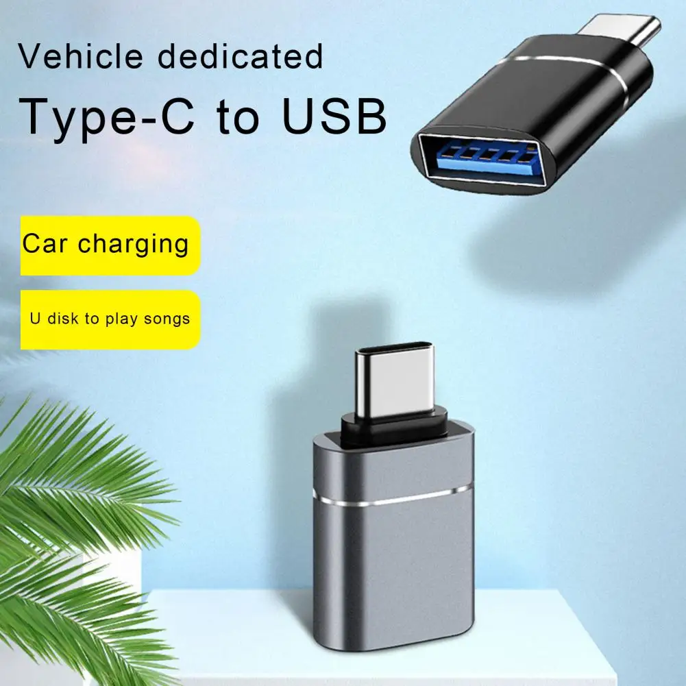 200M OTG Adapter Plug Play Mini Aluminum Alloy Type-C to USB 3.0 Converter for Phone Computer U Disk USB Fan Keyboard Mouse