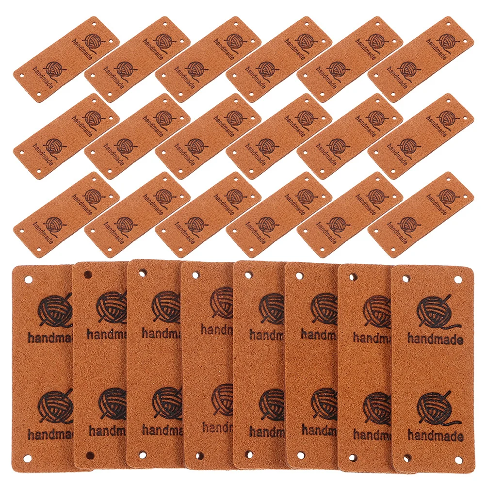 

30Pcs Embossed Labels Tags for Handmade Clothes Crochet Sewing Accessories Decoration Sewing Labels for Handmade Items