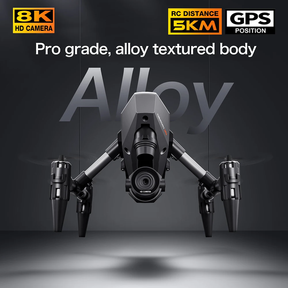 Nowy XD1 Mini Drone 8K profesjonalna podwójna kamera 5G GPS WIFI wysokość utrzymująca cztery strony unikanie przeszkód zdalnie sterowany quadcopter