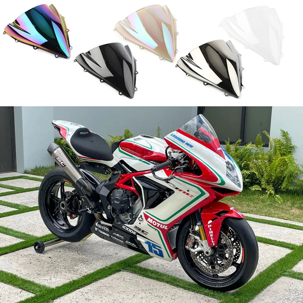 

Front Windshield Windscreen Double Bubble For MV Agusta F3 800 675 2012 2013 2014 2015 2016 2017