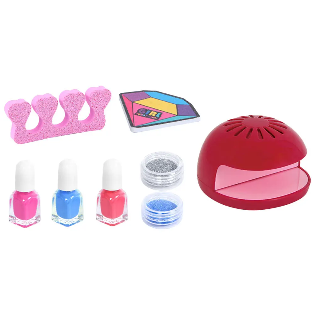 

1Set Nail for Girls ABS Electric Nail Dryer Quick Polish Drying Toddler Gift Kids Gift Kids Makeup Kit for Girl