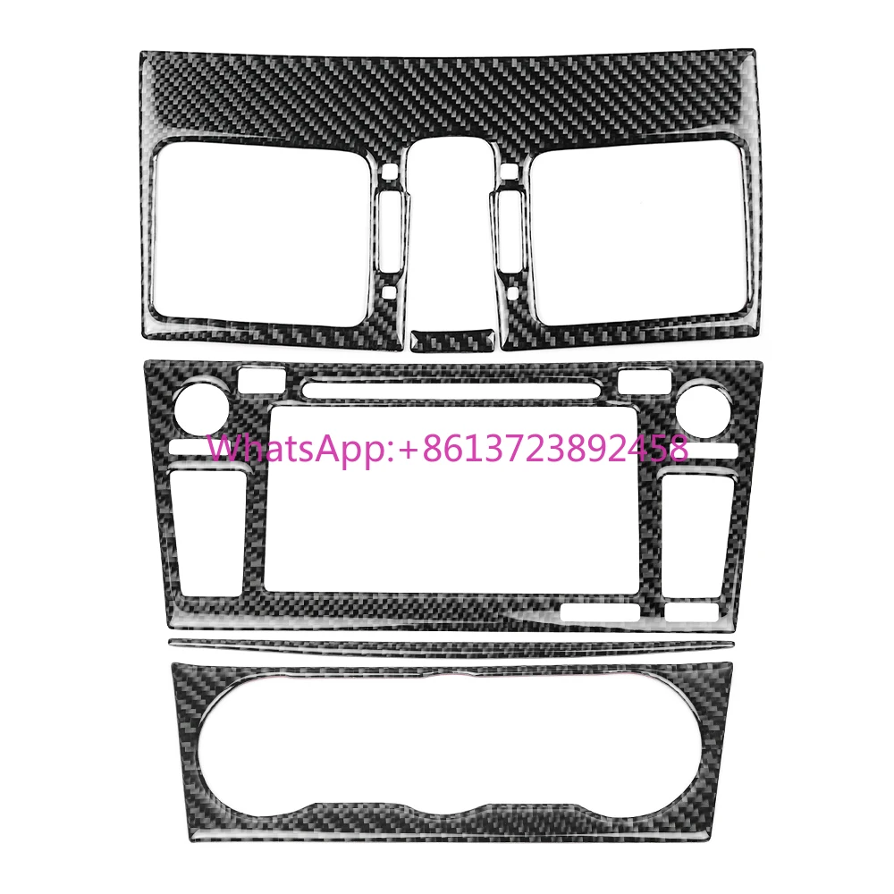 

Carbon Fiber Real Dashboard Centre Trim Sticker Interior Accessories Trim Cover for Subaru WRX 15-21