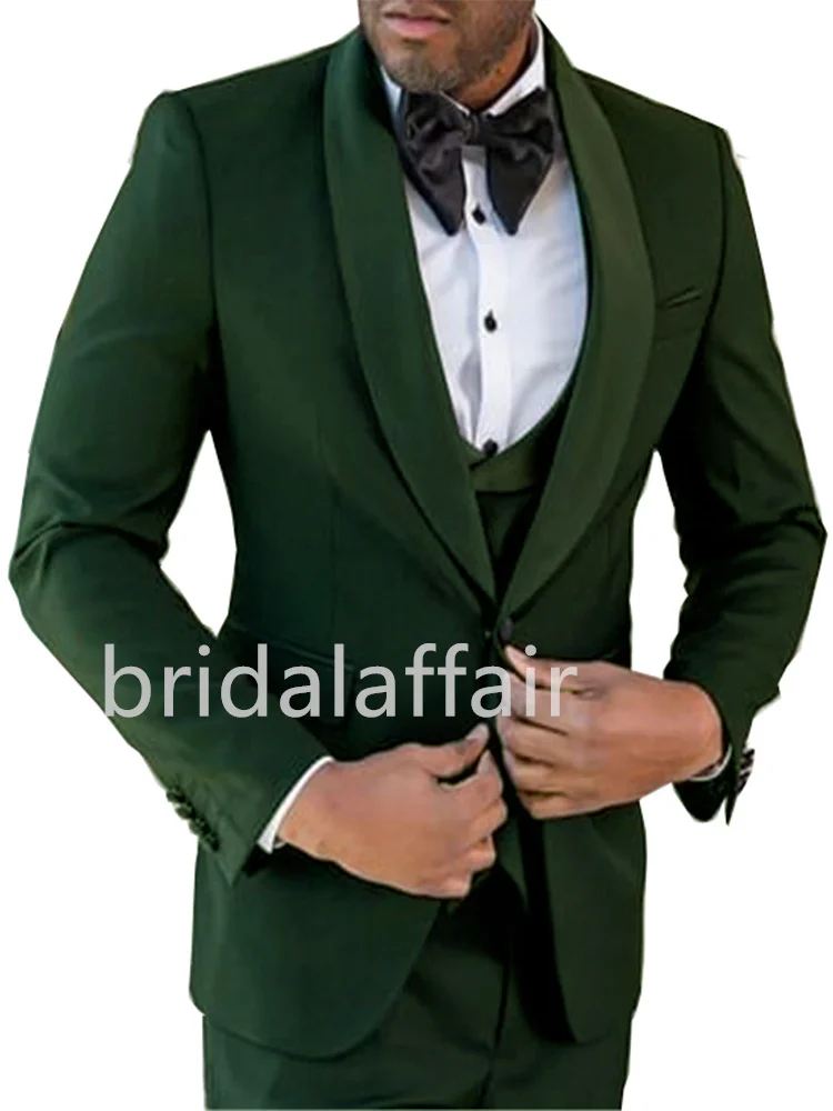 

Bridalaffair 2023 Men Suit Terno Masculino Slim Fit Blazers Groom Suits For Men Fashion( Jacket + Vest + Pants )