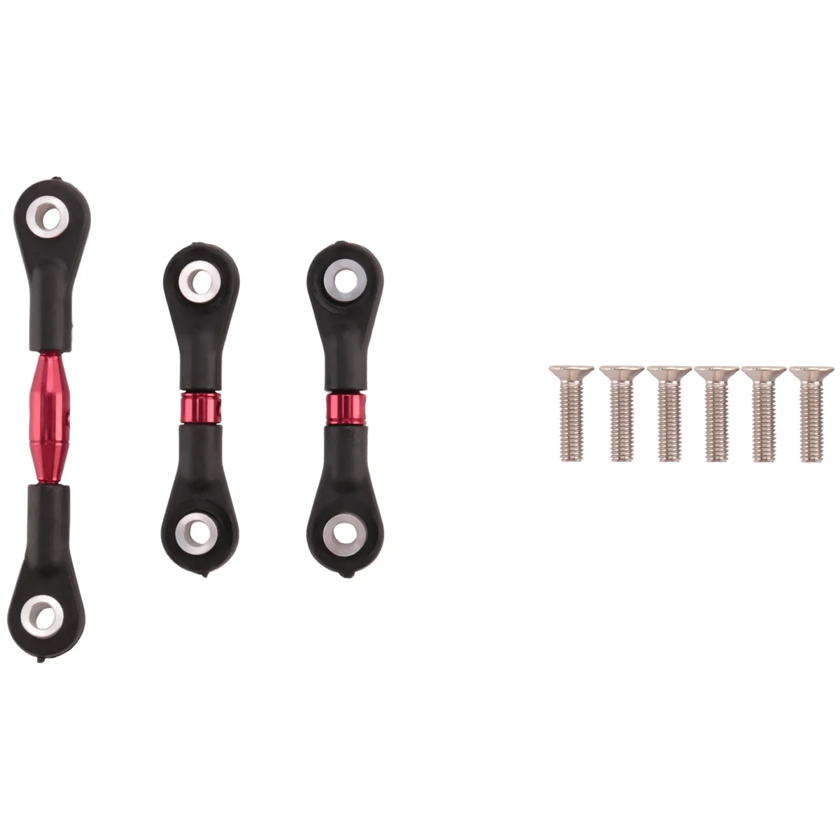 قضيب توجيه معدني لسيارة تحكم عن بعد ، قضيب ربط أحمر ، أجزاء ترقية ، ملحقات ، TT01 ، 1 ، 10 ، 3