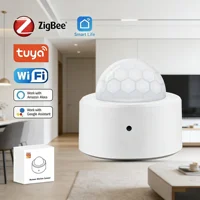 Sensor de movimiento PIR Tuya Zigbee, detección infrarroja del cuerpo humano, detector de alarma de seguridad para el hogar inteligente, funciona con el asistente de Google Alexa