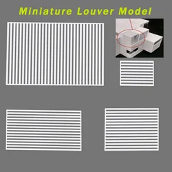 Miniature Louver Model Abs Plastic Shutter Guardrail Materials Diorama Kits for Diy Building Sand Table Scene Layout 1Pc