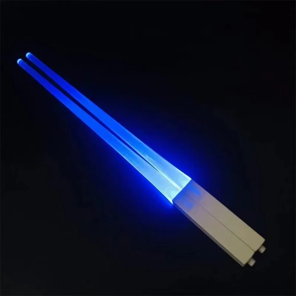 Gifts 1 Pair LED Light Up Chopsticks Flashing Light Multicolor Glowing Chopsticks Safe Reusable Light Up Sticks Party