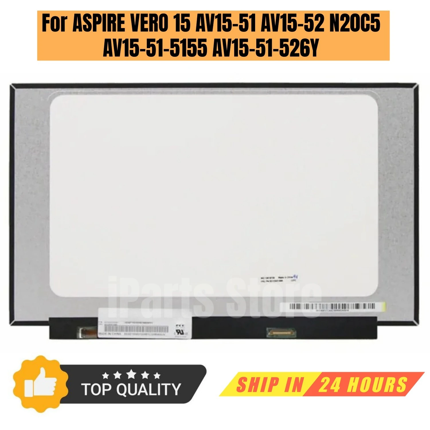 

Сменный новый дисплей iParts для Acer ASPIRE VERO 15 AV15-51-526Y AV15-51 52 N20C5 AV15-51-5155, 15,6 ЖК-экран FHD, OEM