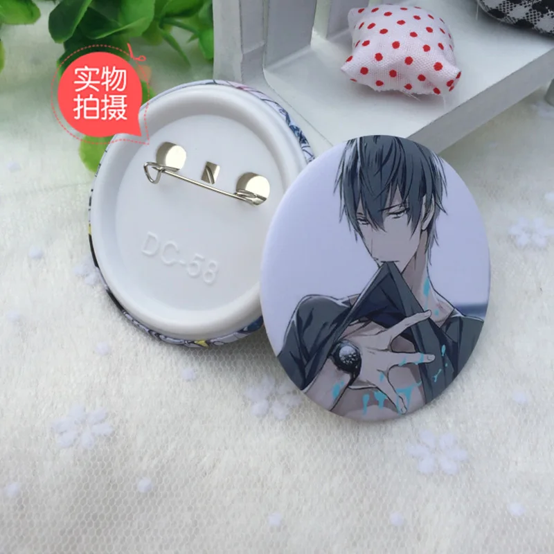 1pcs  Game Uta No Prince-Sama BroochIchinose Tokiya Syo Shinomiya Backpack Badge Pins Icons Stemma Fans Collect