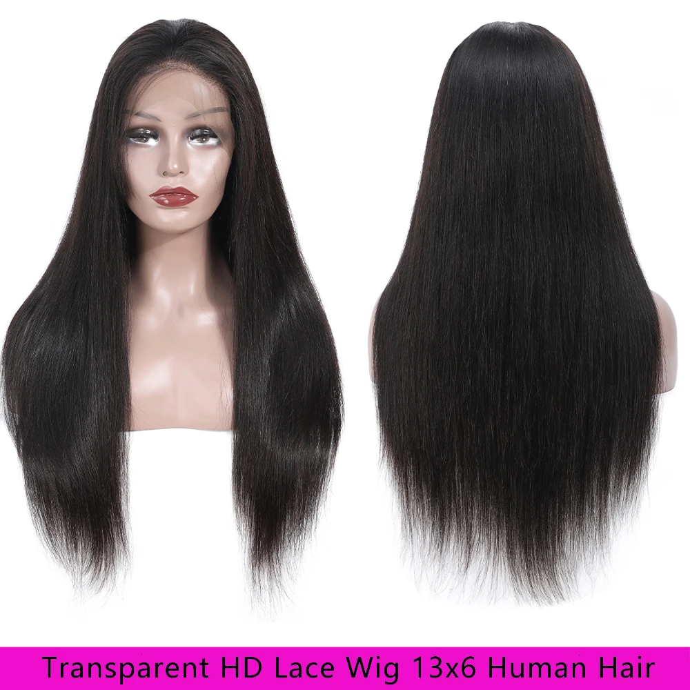 13x6 الدانتيل الجبهة خصلات الشعر المستعار الإنسان 30 بوصة شعر طبيعي مفرود الباروكات شفافة البرازيلي الباروكات شعر الإنسان للنساء قبل قطعها #3