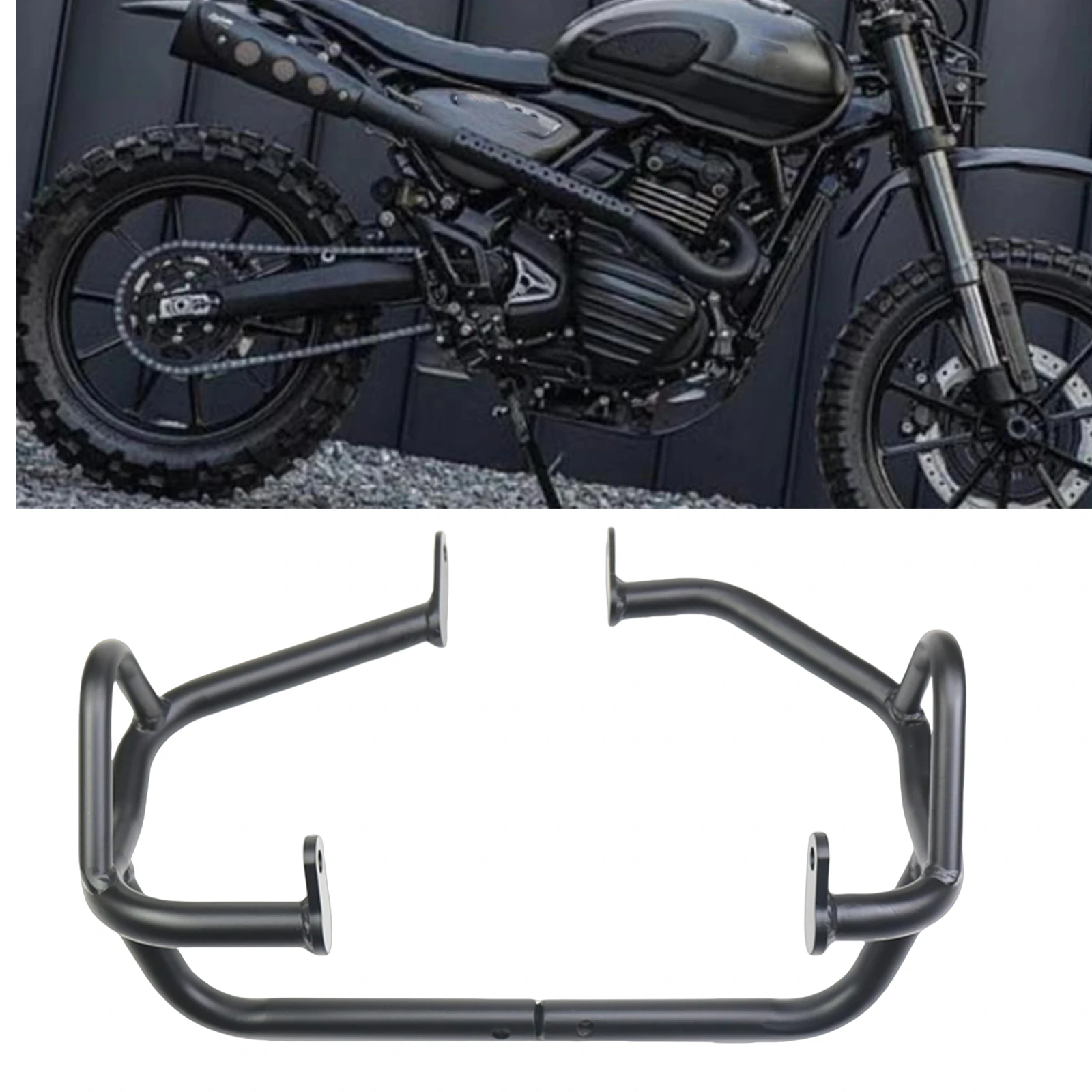 

For Triumph Scrambler 400X Speed 400 2024 Motorcycle Lower Engine Guard Crash Bar Protector Bracket