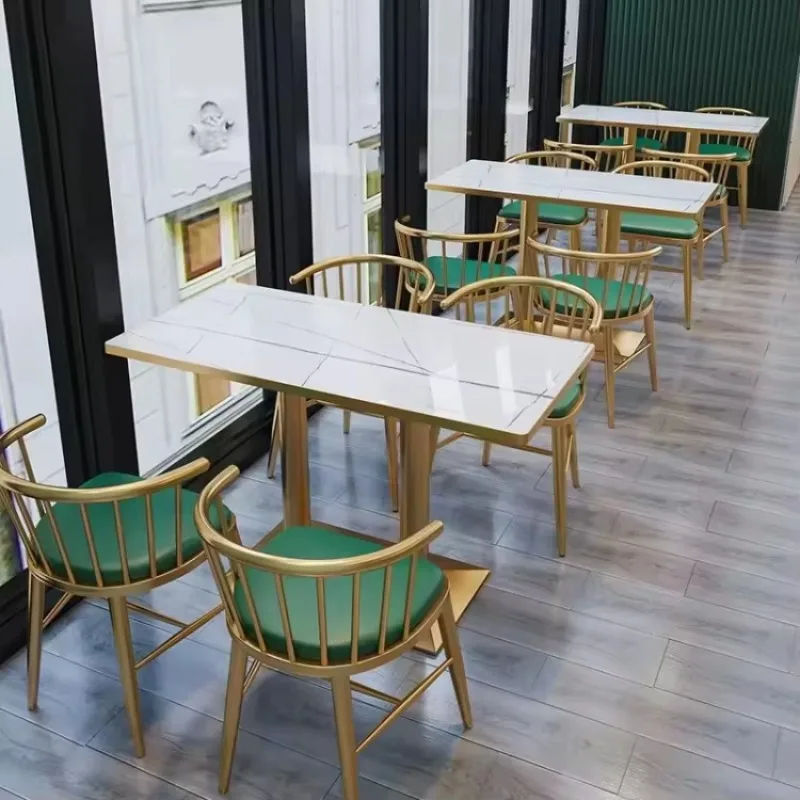 

Modern Leather Restaurant Booth Seating Chair Cheap Rectangle Dining Table for Outdoor Home Bar-Canteen Lounge Sofa Furniture