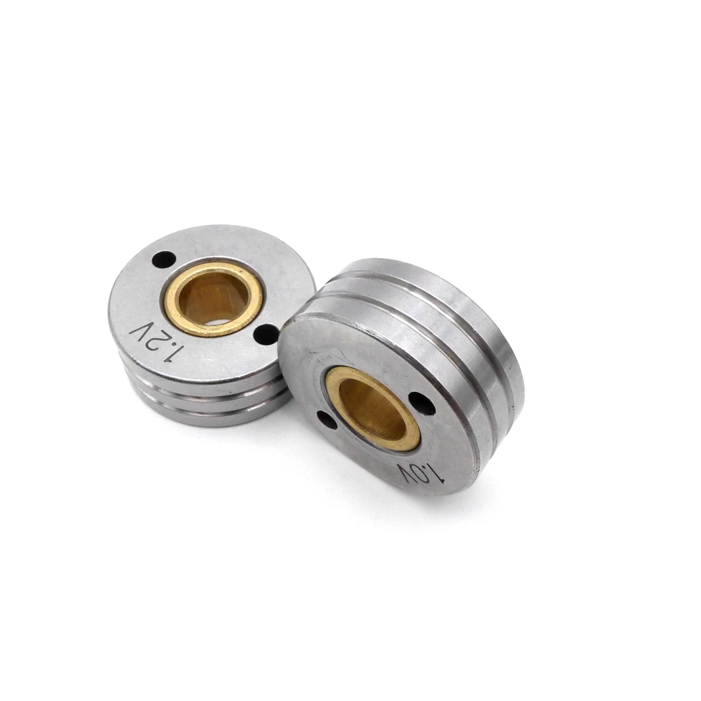 76ZY02AV Wire Feeder Motor Roller V Groove ( 0.8/1.0mm , 1.0/1.2mm , 1.2/1.6mm ) Feed Assembly MIG MAG Welder 2pcs/set