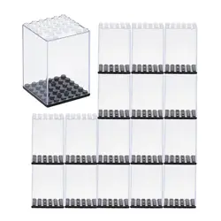 8-40pcs Building Block Display Box Acrylic Display Case Minifigure Display Case Action Figure Storage for Collectibles Figures