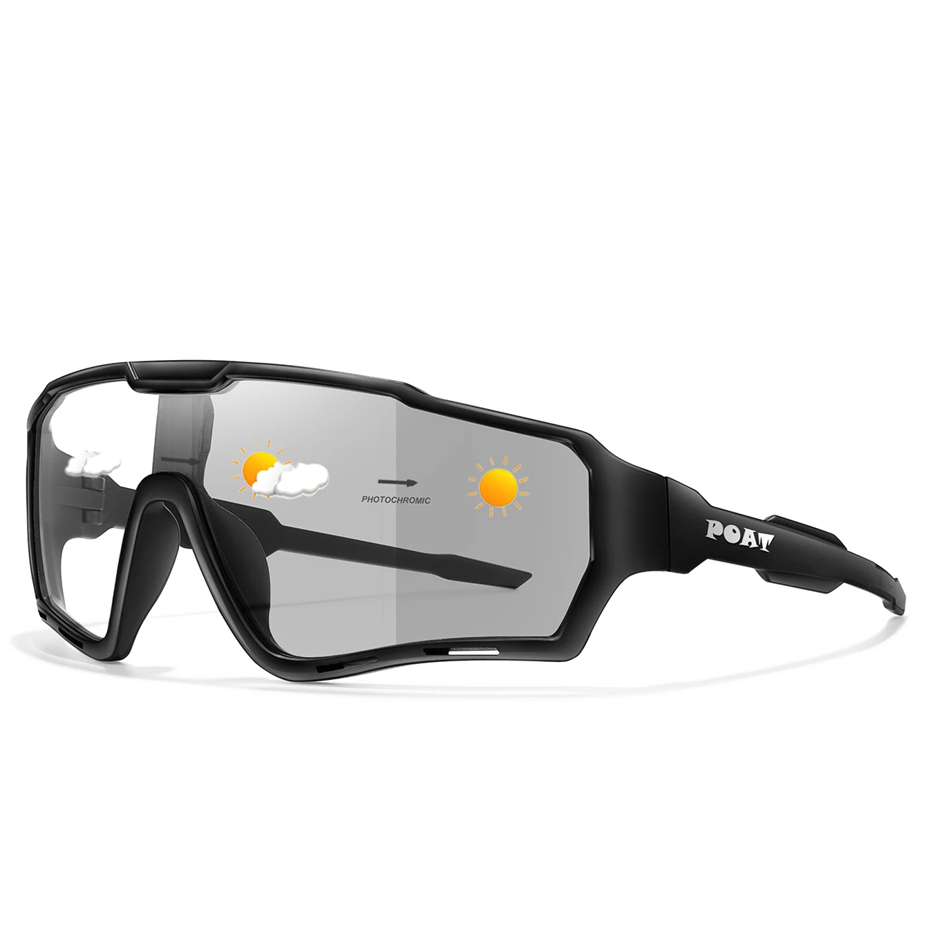 POAT Brand Motorcycle Photochromic Windproof Sunglasses Men MTB Bike Bicycle Eyewear Sports Cycling Fishing Running Glasses image 5