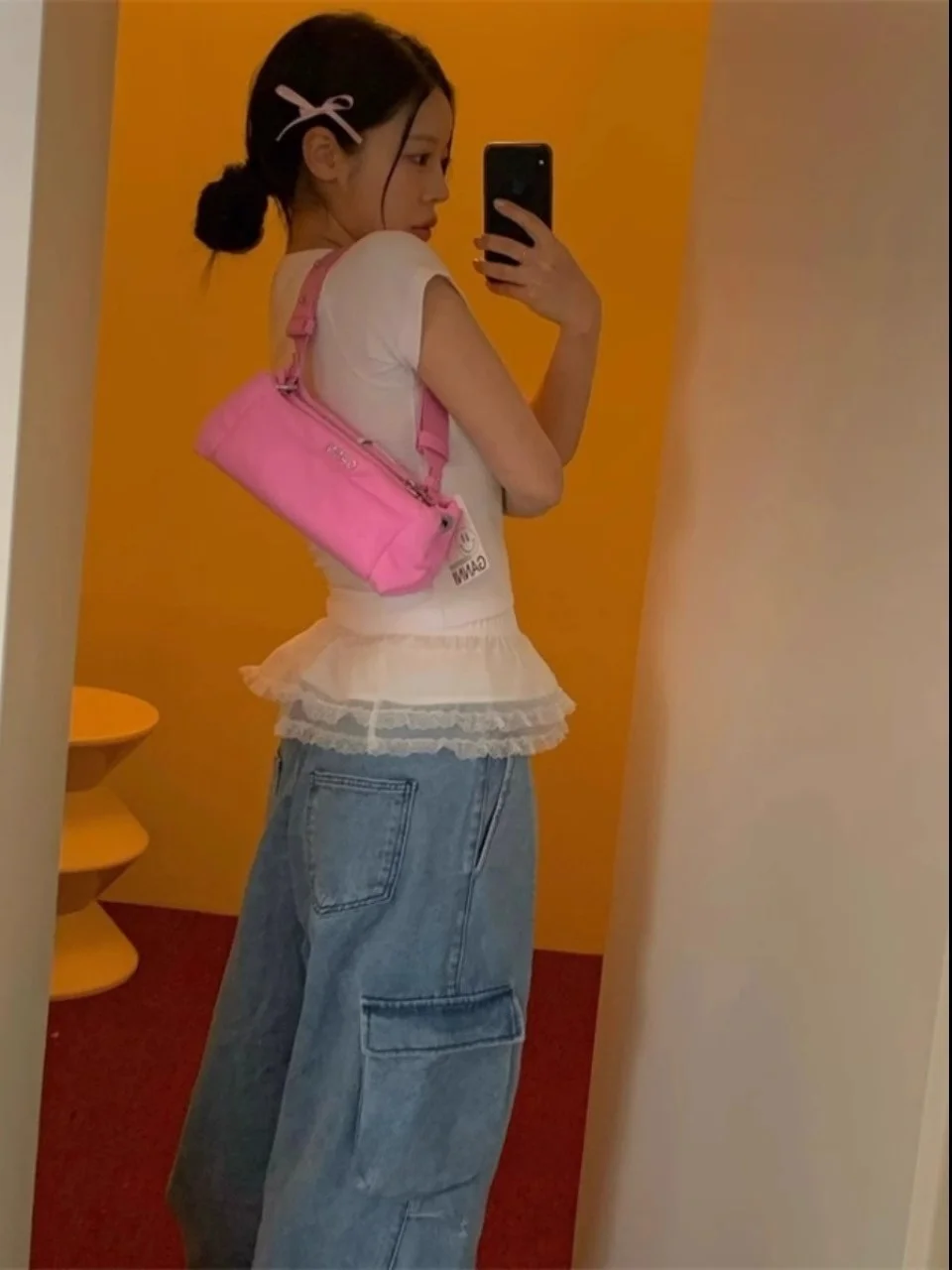 Street Sle Girl Ballet Flair Gonna bonus a strati elastica in vita Vita alta Ultra ort Primavera 2024 Altro materiale