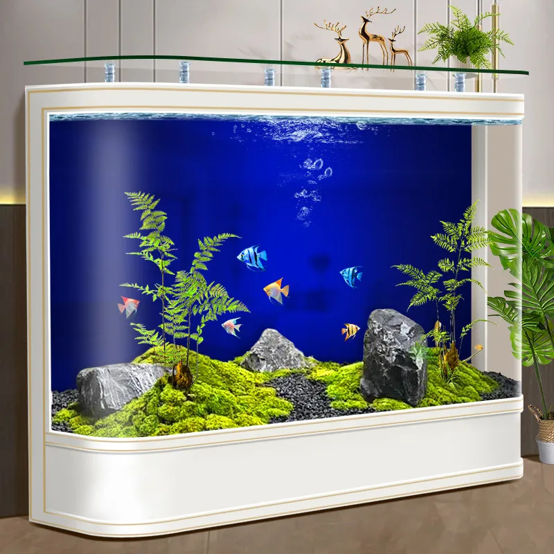 

Горячая новинка: Цельный аквариум с термоформовкой - Большой самочистящийся аквариум для золотых рыбок с ультрапрозрачным стеклом для роскошной домашней мебели JT40