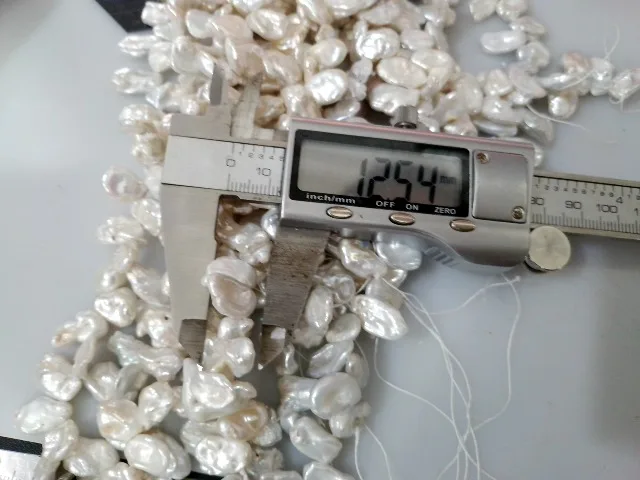 양식 바로크 양식 담수 진주 비즈 너깃 천연 9-16mm 약 0.8mm, 약 15 인치 가닥 당 판매