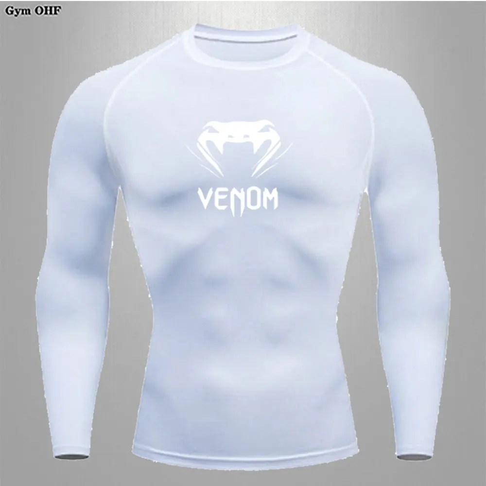 Men Bodybuilding Sports T-Shirt Quick Dry Running Shirt Long Sleeve Compression Top Gym T Shirt Men Fitness Tight Rashgad