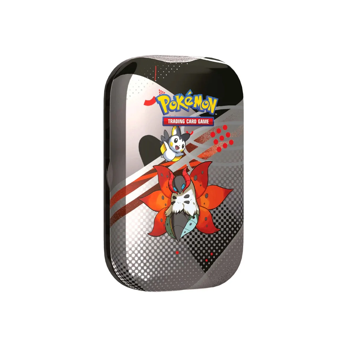 ミニポケモン缶-ブラックレイとホワイトファイア-ヴォルカロナとエモルガ