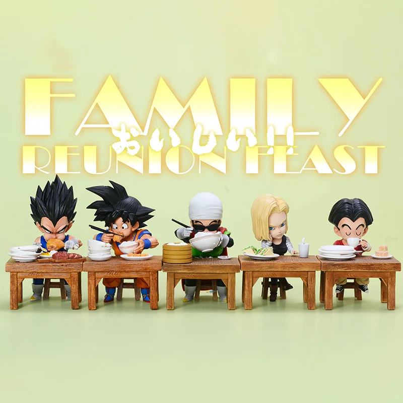 Dragon Ball Z Vegeta Figur Son Goku Son Gohan Kuririn Android 18 Essend 8cm PVC Actionfiguren Sammlerstücke Modelle Spielzeug Geschenke