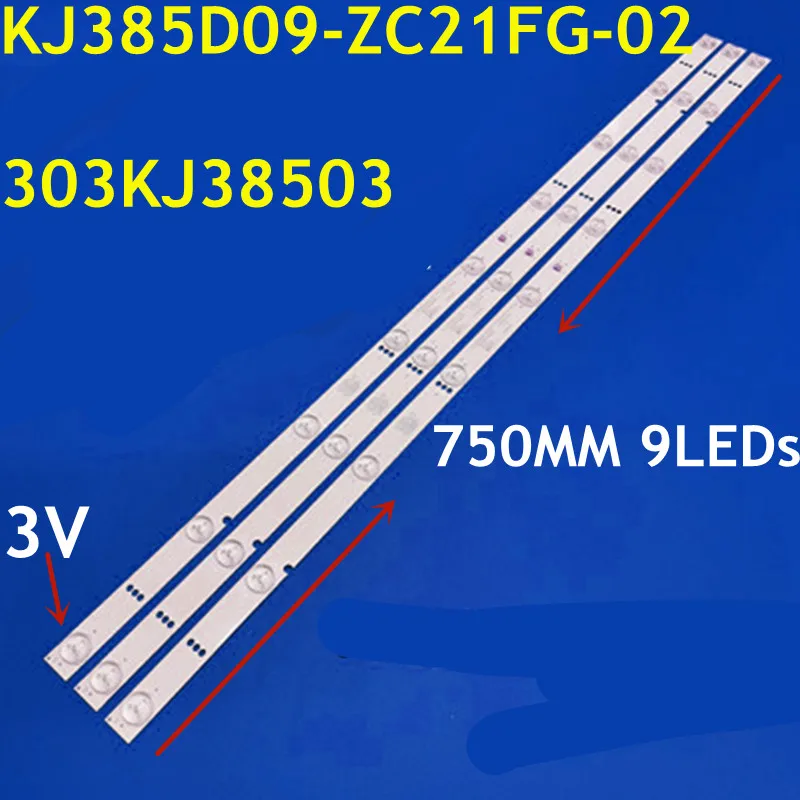 

New 15PCS LED Backlight Strip 9 lamp For SMT-39MA3 KJ385D09-ZC21FG-02 303KJ385031 KM0385LDPH02S 39LES76T2 39LES81T2 LED-39W6000